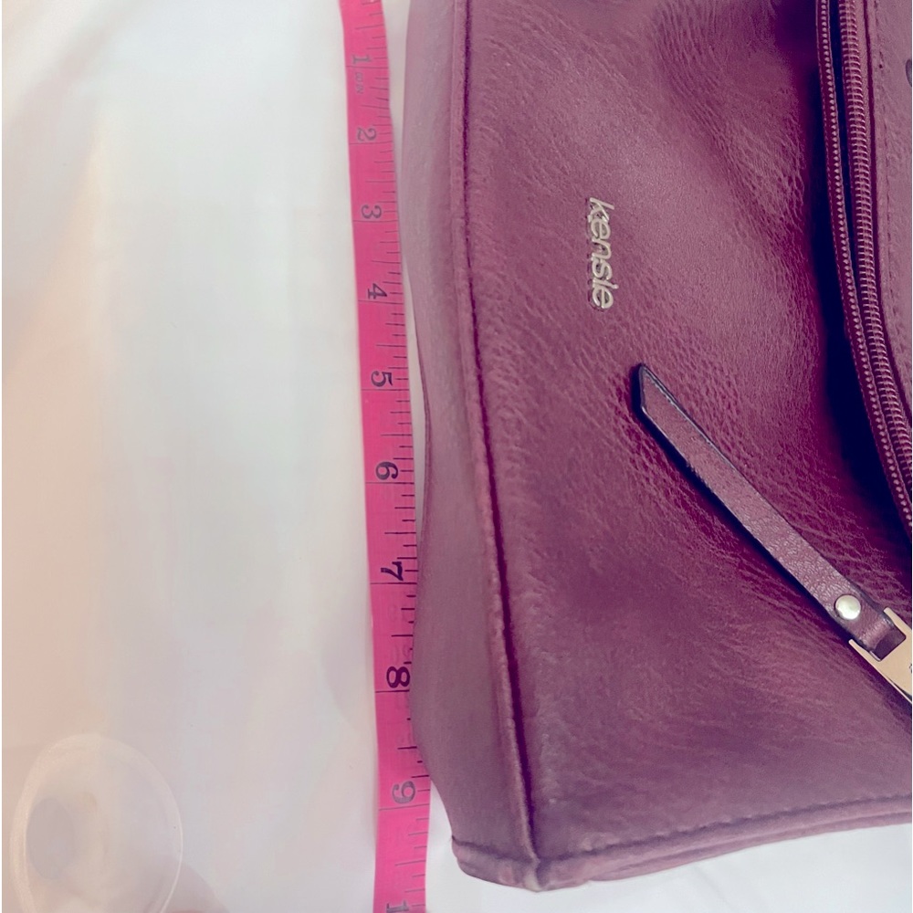 Kenzie studded Purse purple with many pockets, compartments, and stylish chain - Picture 10 of 13